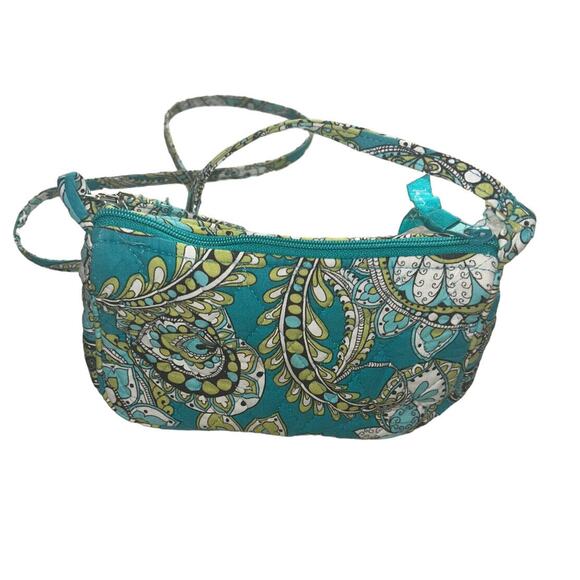 Vera Bradley PEACOCK PAISLEY Print Small Shoulder Bag lined skinny straps‎ - Picture 5 of 9
